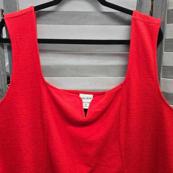 Women's Corset Slim Fit Tank Top | Ava & Viv | 4X - Picture 3 of 9